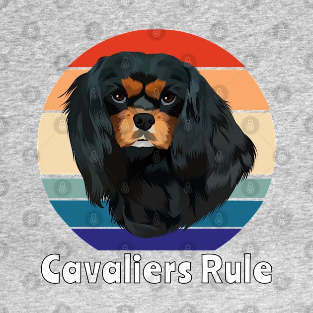 Retro Black and Tan Cavalier King Charles Spaniel Gifts by Cavalier Gifts